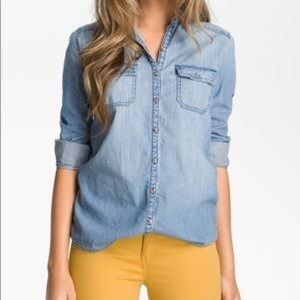NORDSTROM || denim button up shirt